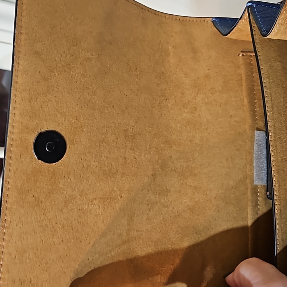 NWT COACH KLARE CROSSBODY SIGNATURE RIVET  TRUE NAVY STYLE CX260 SUEDE‎ LINING - Picture 15 of 16